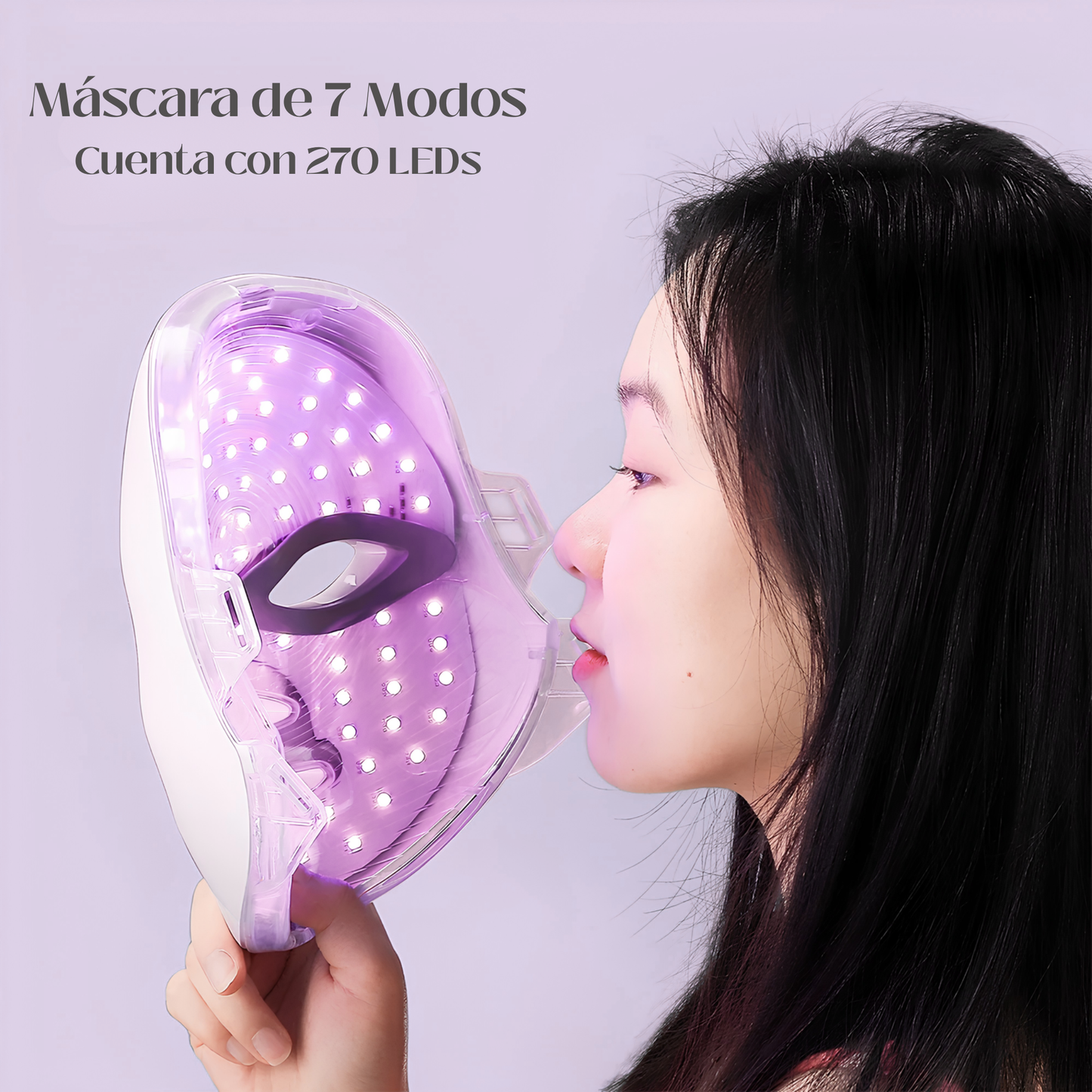 Máscara Facial LED Con 7 Funciones Diferentes